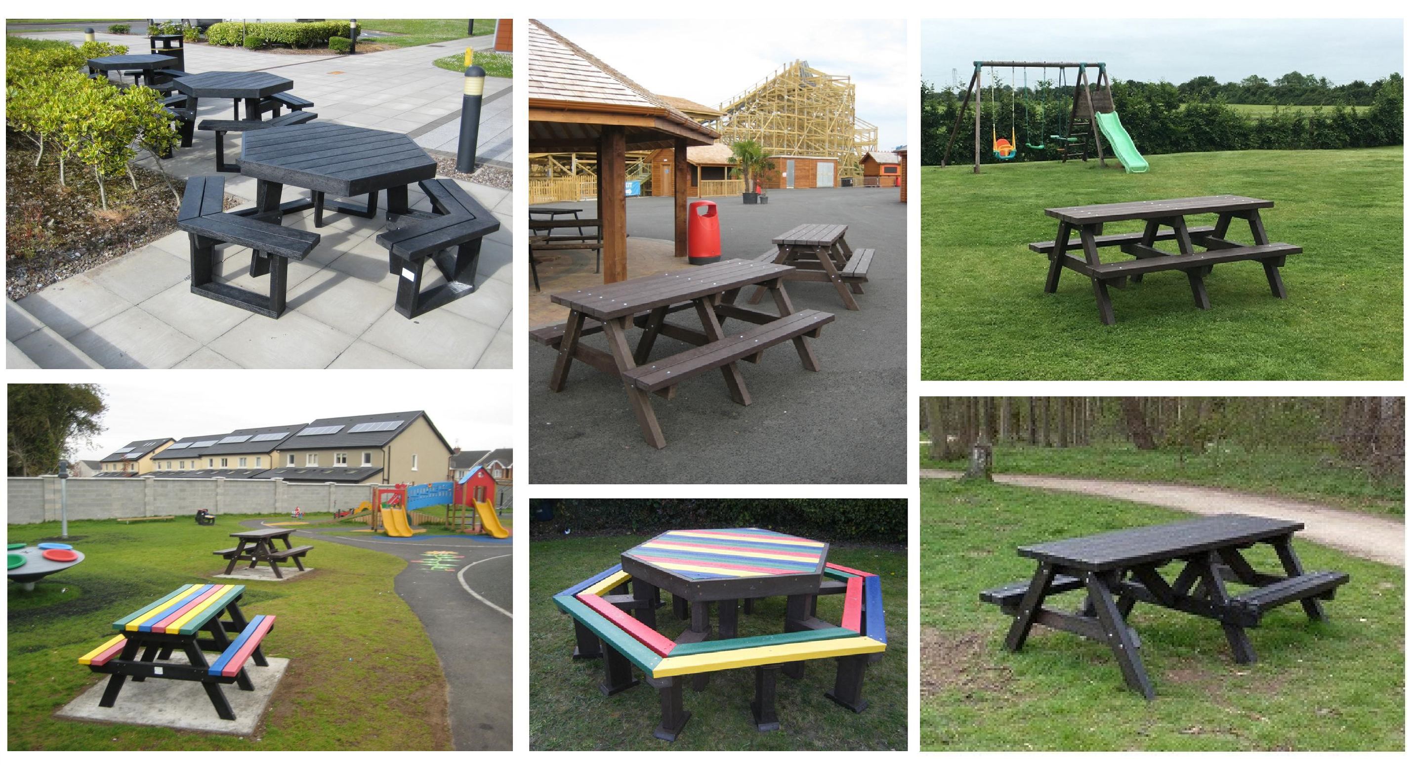 Picnic Tables Mixed Group Shot